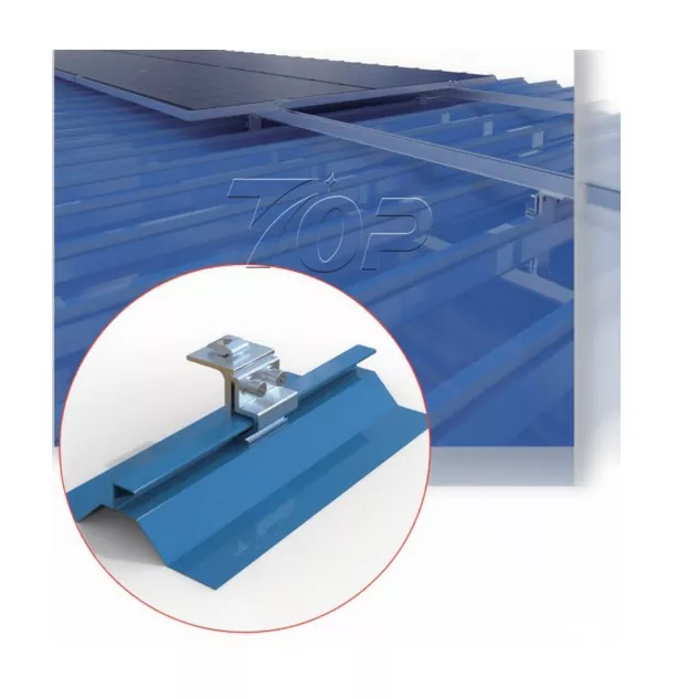 Μεταλλικό Σύστημα Στερέωσης Klip Lok Solar Mounting